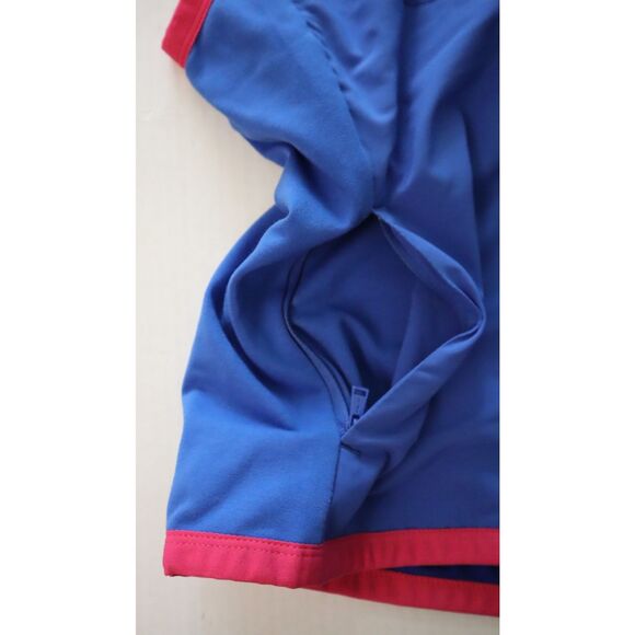 RLX Ralph Lauren Women's Sz M Blue/Pink Terry Sleeveless Full-Zip Vest - Picture 8 of 13